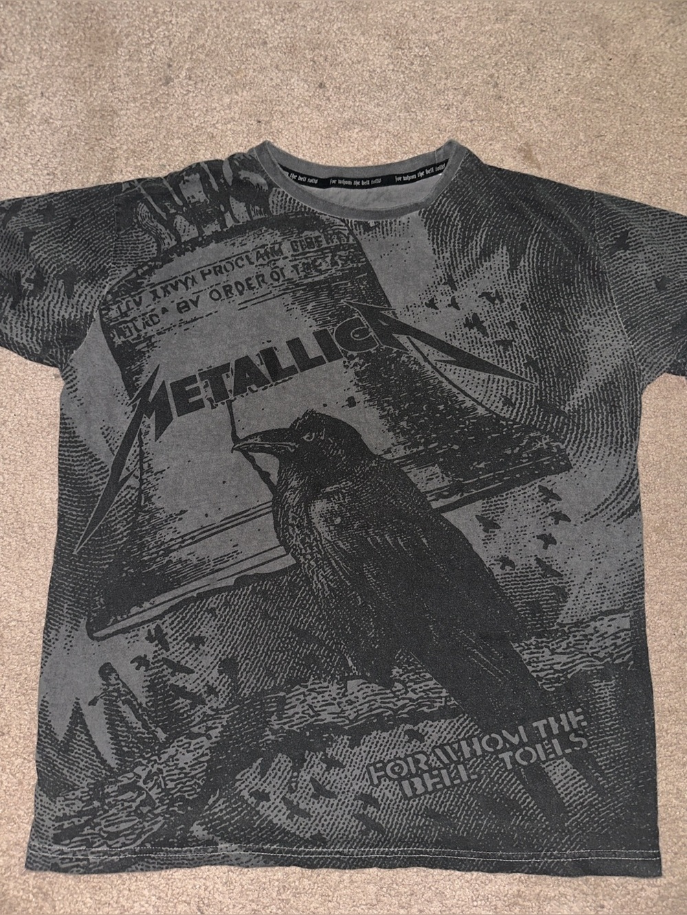 Metallica Signature Collection For Whom The Bell Tolls All Over Print T-Shirt